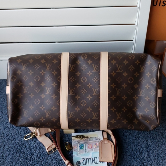 Louis Vuitton Monogram Keepall Bandouliere 50 - Picture 5 of 14